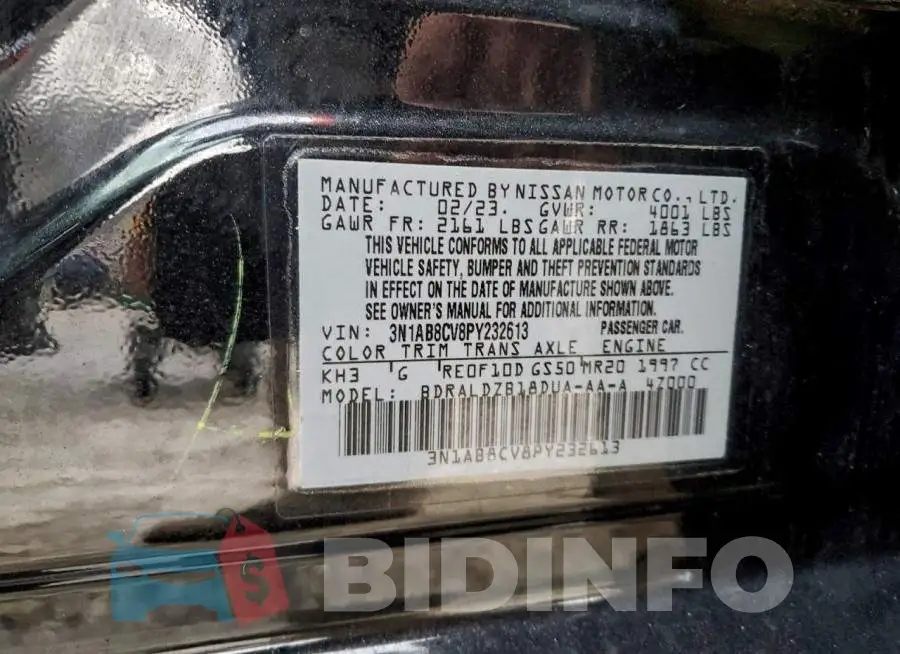 3N1AB8CV8PY232613 Photo# 13