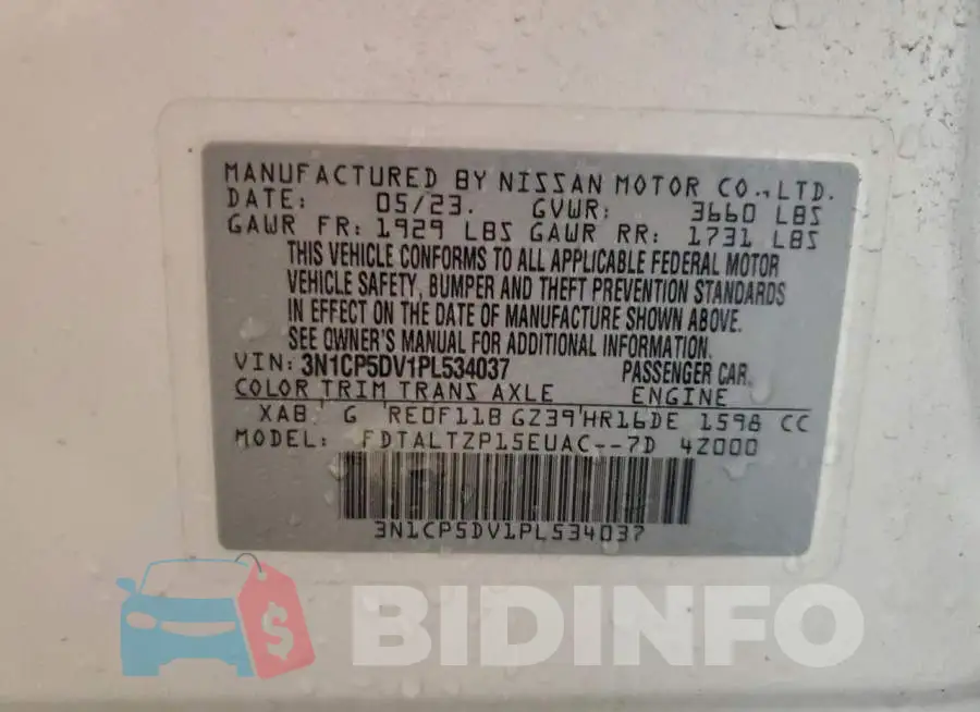 3N1CP5DV1PL534037 Photo# 12