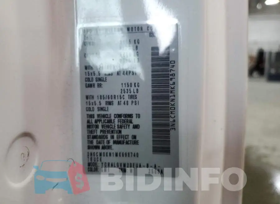 3N6CM0KN1MK698740 Photo# 13