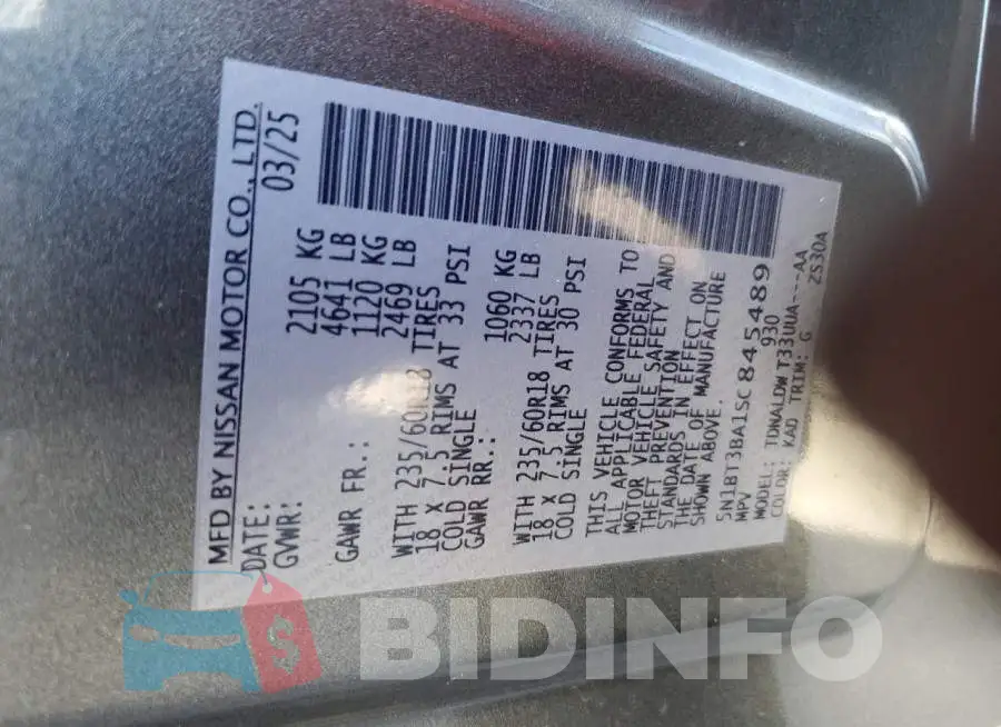 5N1BT3BA1SC845489 Photo# 13
