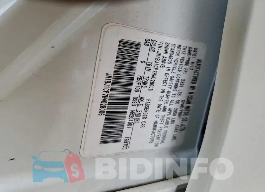 JN1BJ1CP7HW028006 Photo# 13