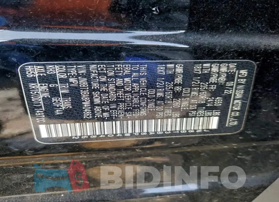 JN8BT3BA8PW404862 Photo# 13