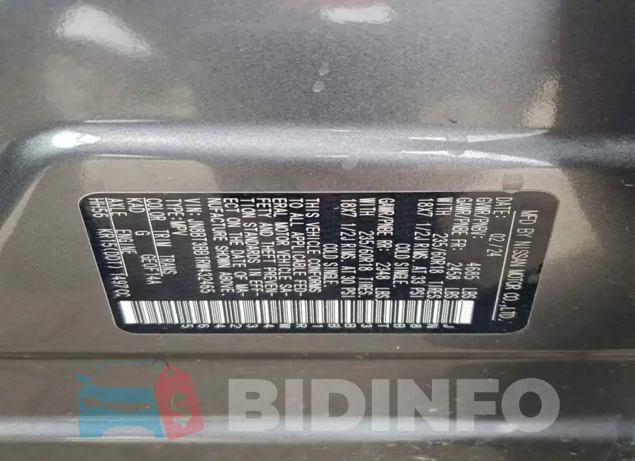 JN8BT3BB1RW432465 Photo# 13