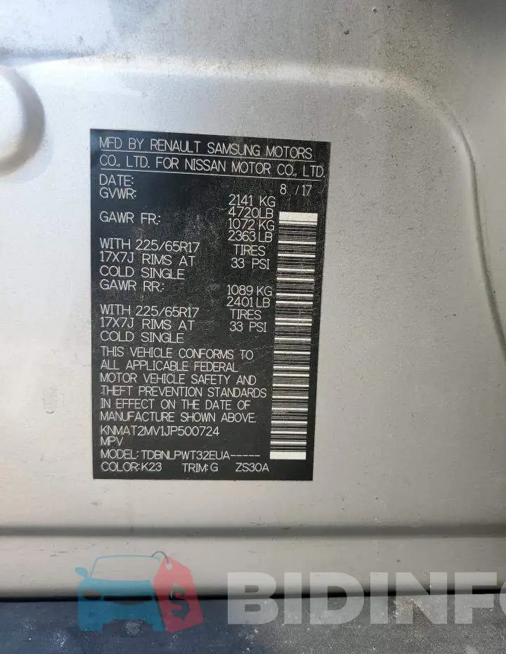 KNMAT2MV1JP500724 Photo# 14