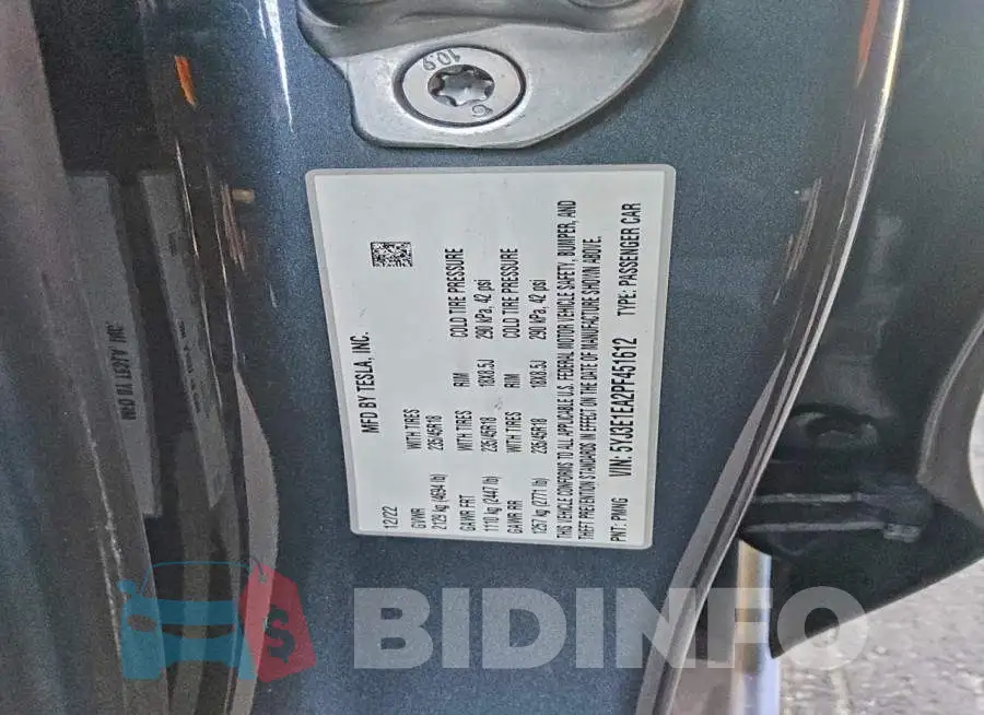 5YJ3E1EA2PF451612 Photo# 12