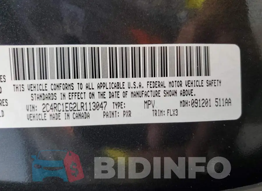 2C4RC1EG2LR113047 Photo# 13