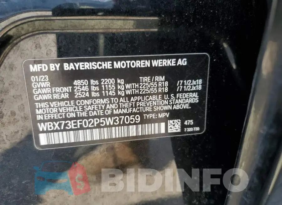 WBX73EF02P5W37059 Photo# 12