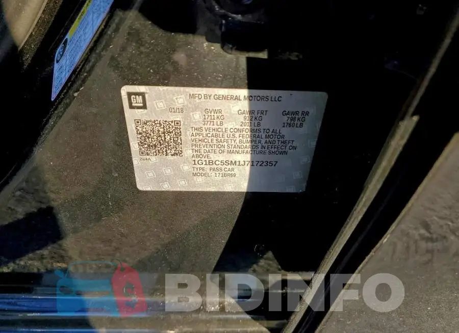 1G1BC5SM1J7172357 Photo# 12