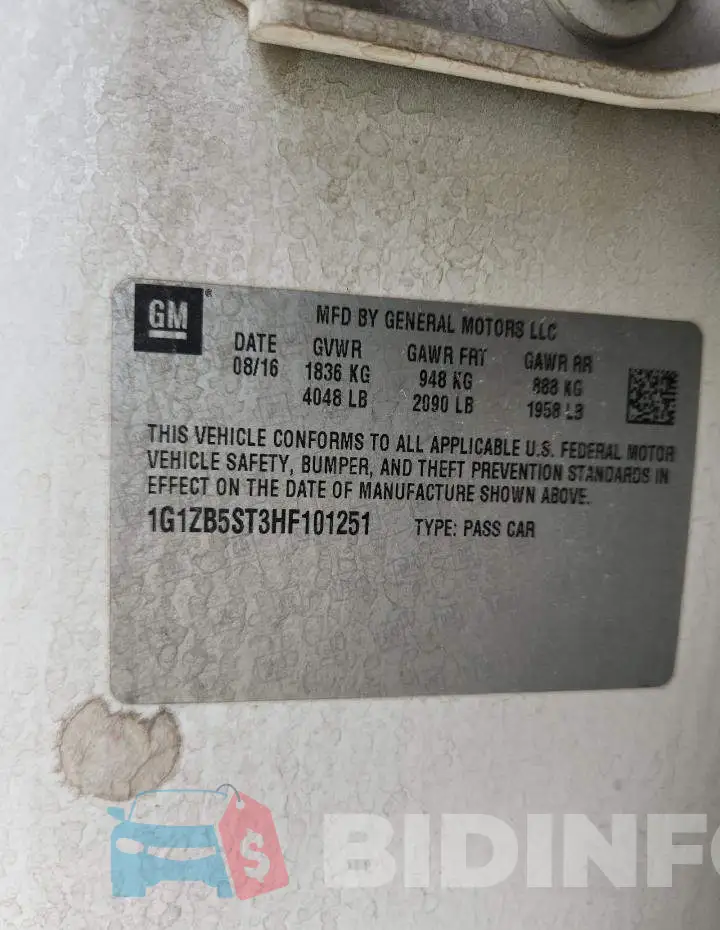 1G1ZB5ST3HF101251 Photo# 12