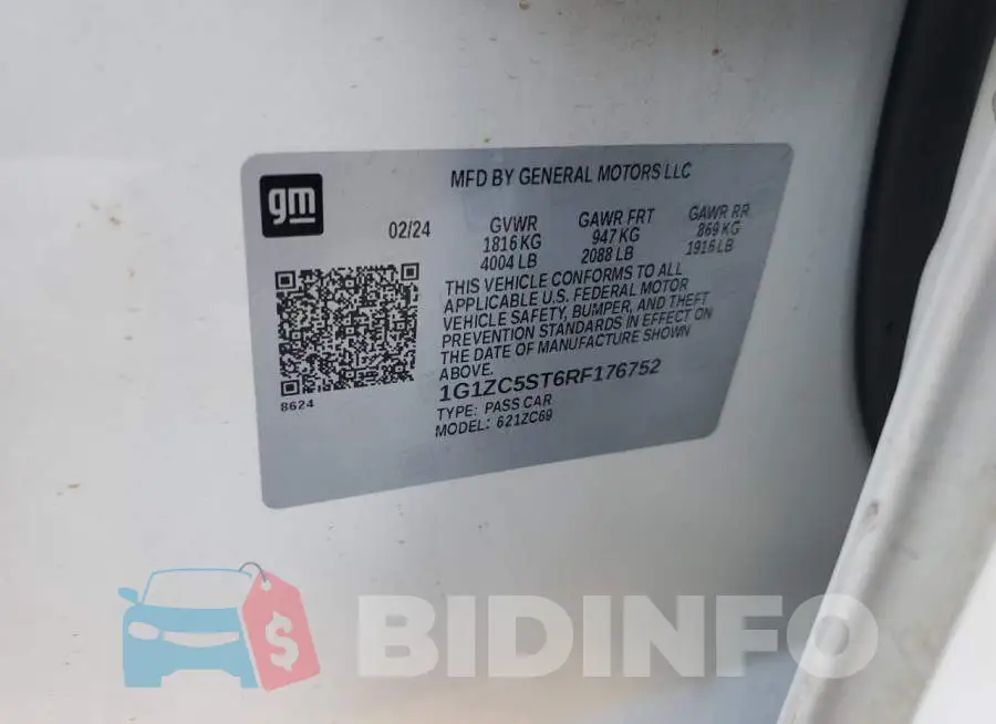 1G1ZC5ST6RF176752 Photo# 12