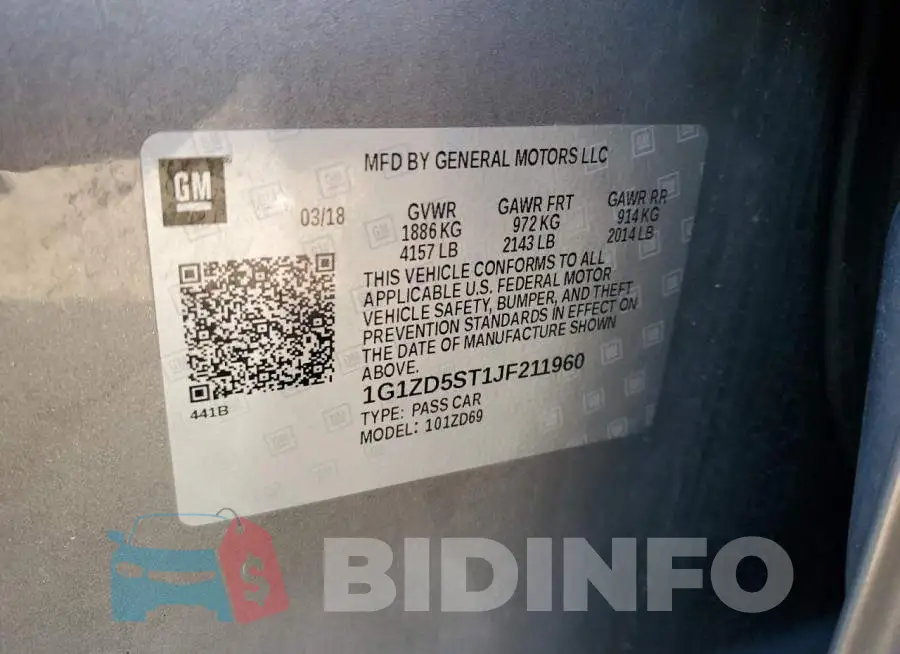 1G1ZD5ST1JF211960 Photo# 12