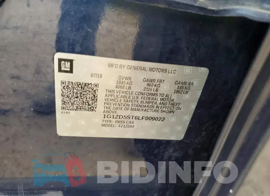 1G1ZD5ST6LF009022 Photo# 12
