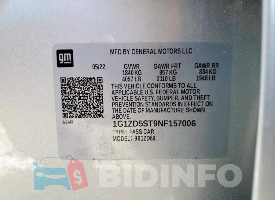 1G1ZD5ST9NF157006 Photo# 12