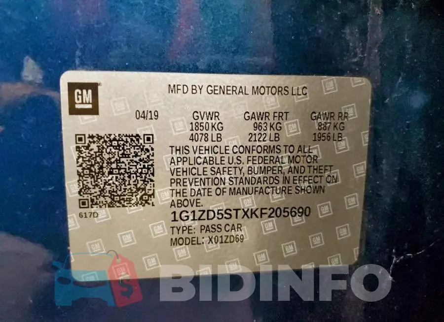 1G1ZD5STXKF205690 Photo# 13