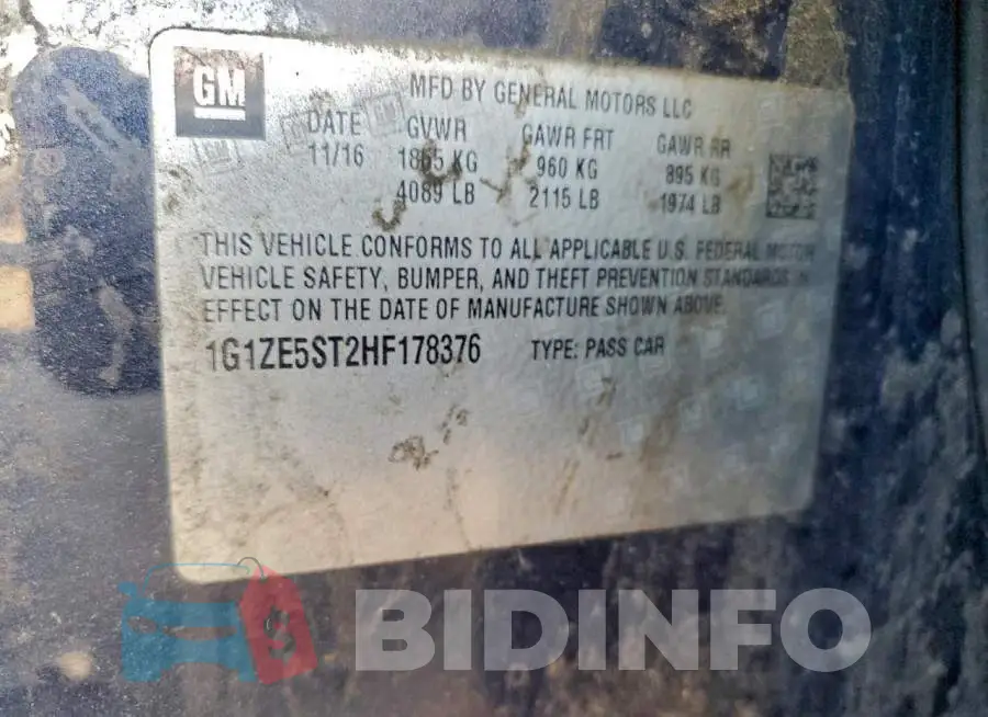 1G1ZE5ST2HF178376 Photo# 12