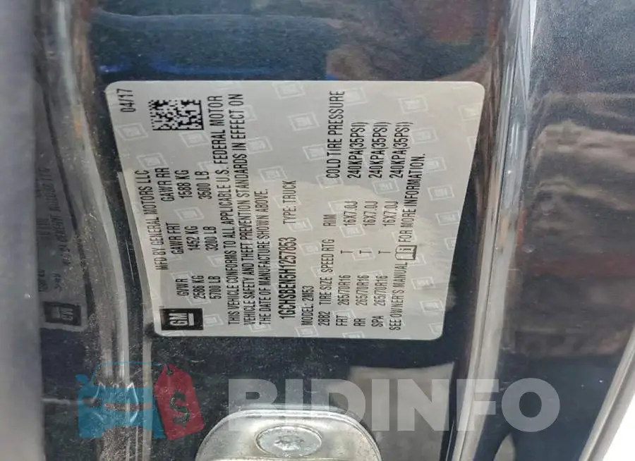 1GCHSBEN5H1257853 Photo# 12