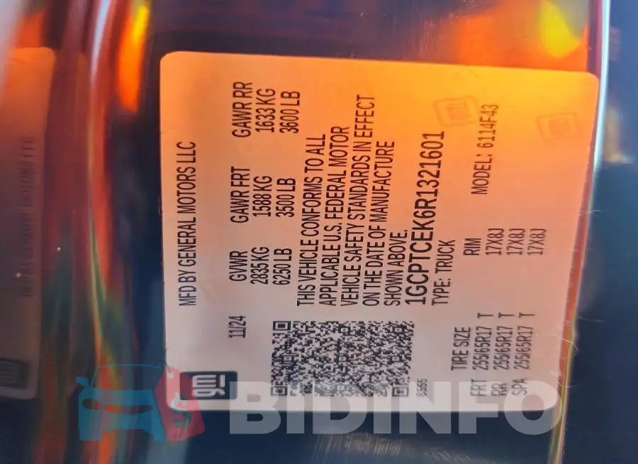 1GCPTCEK6R1321601 Photo# 13
