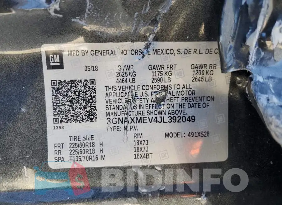 3GNAXMEV4JL392049 Photo# 12