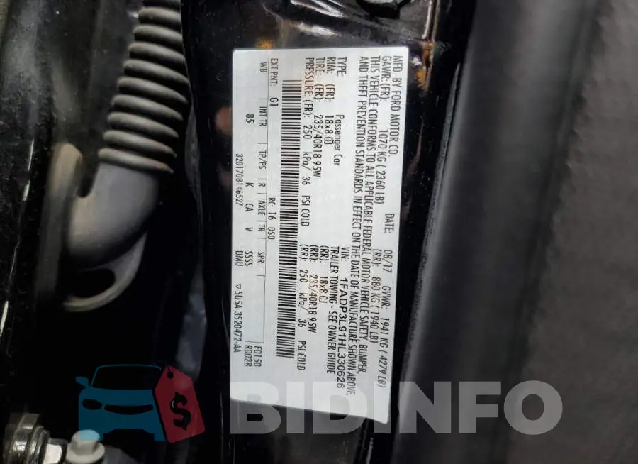 1FADP3L91HL330626 Photo# 13