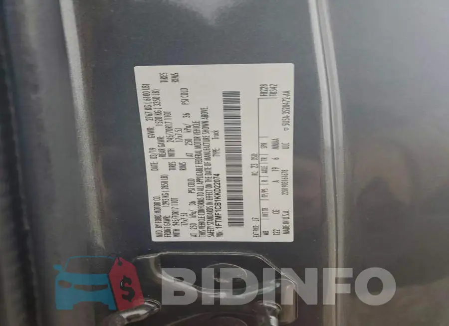 1FTMF1CB1KKD22074 Photo# 12