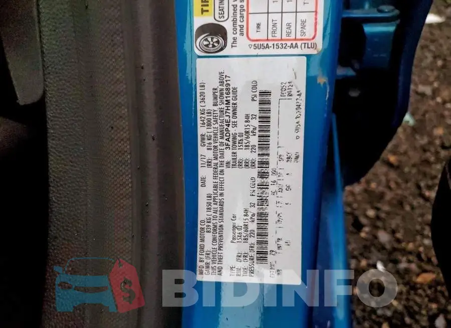 3FADP4EJ7HM168917 Photo# 12