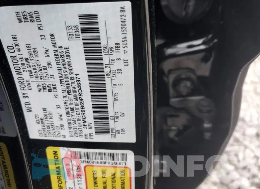 3FMCR9B69PRD46871 Photo# 13