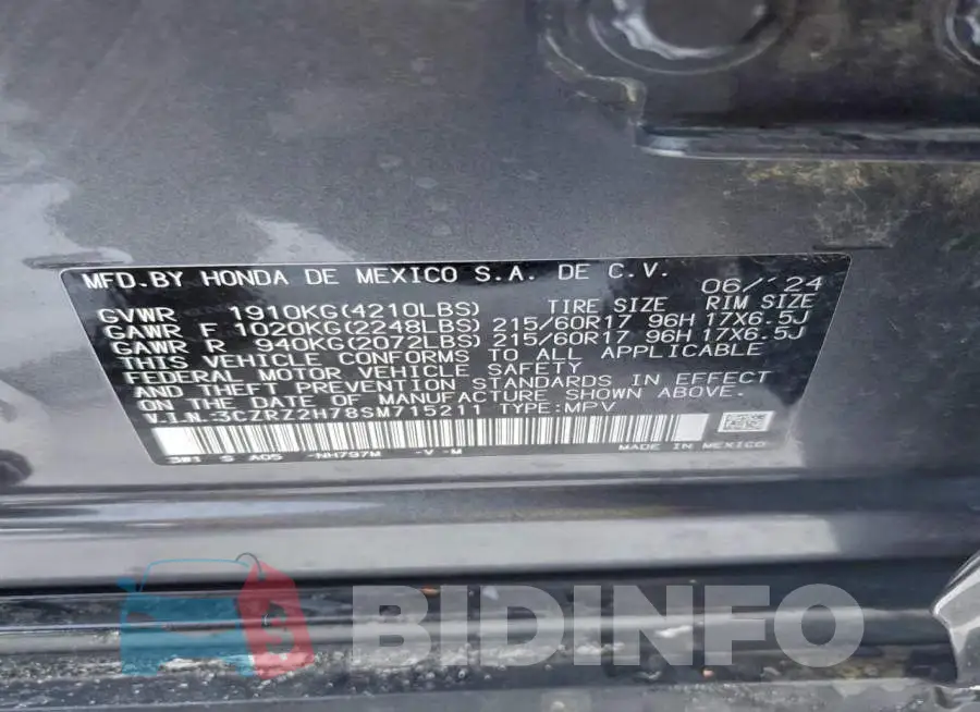 3CZRZ2H78SM715211 Photo# 13