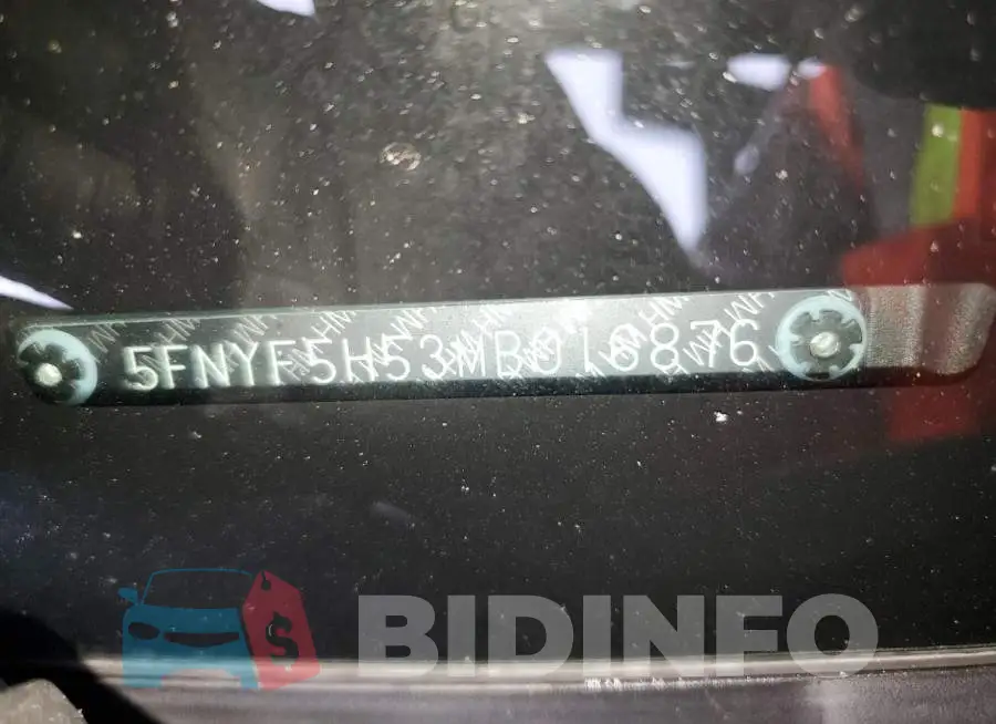 5FNYF5H53MB016876 Photo# 13