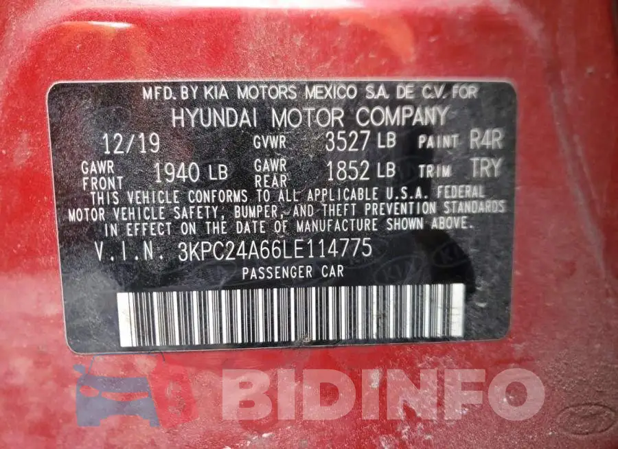 3KPC24A66LE114775 Photo# 12