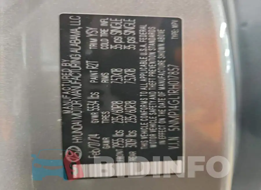5NMP14GL1RH017857 Photo# 13