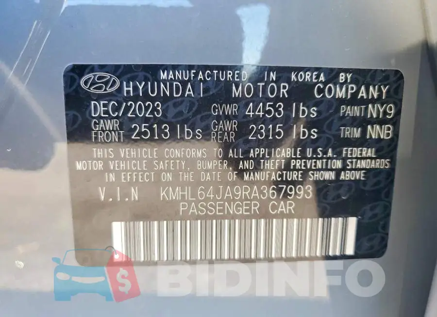 KMHL64JA9RA367993 Photo# 13