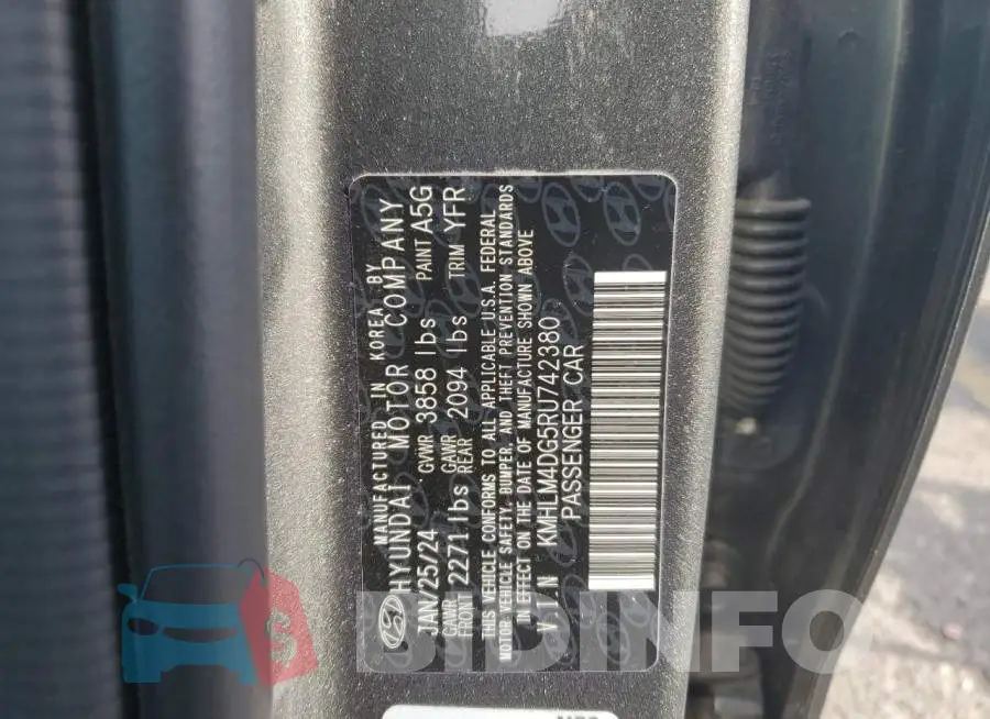 KMHLM4DG5RU742380 Photo# 13