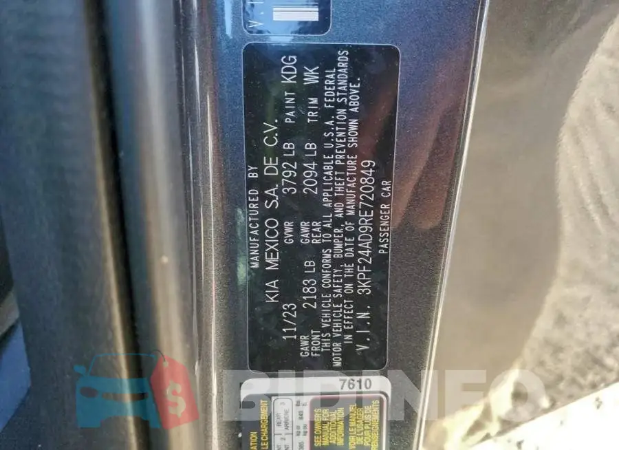 3KPF24AD9RE720849 Photo# 13