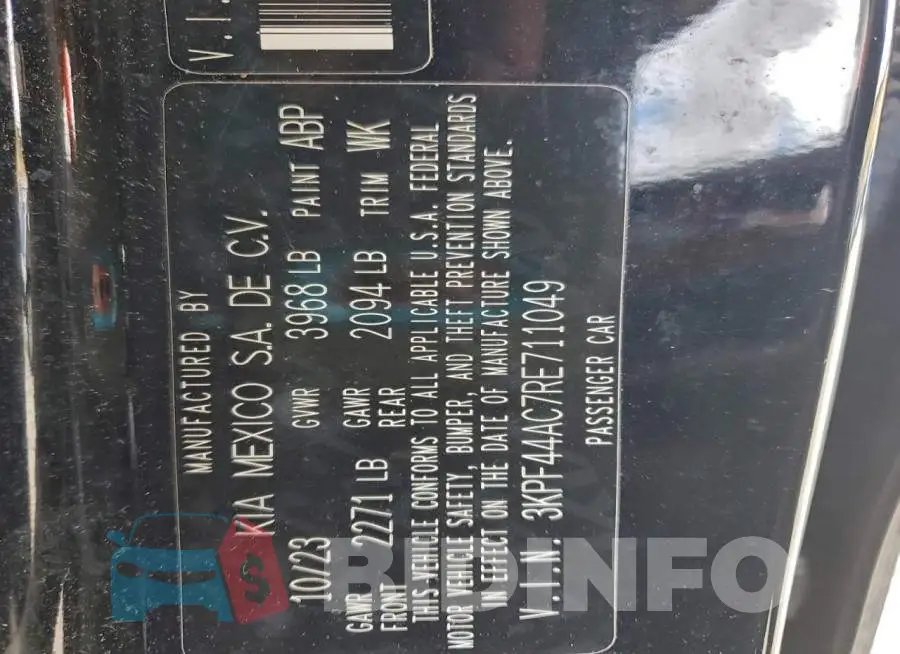 3KPF44AC7RE711049 Photo# 12