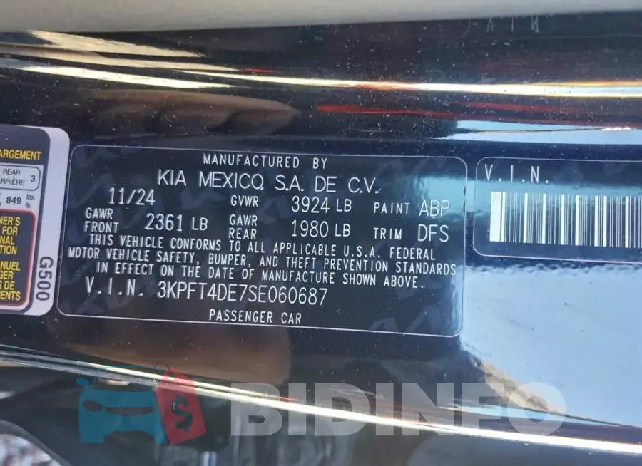 3KPFT4DE7SE060687 Photo# 13