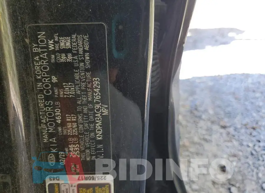 KNDPM3AC9L7654293 Photo# 12