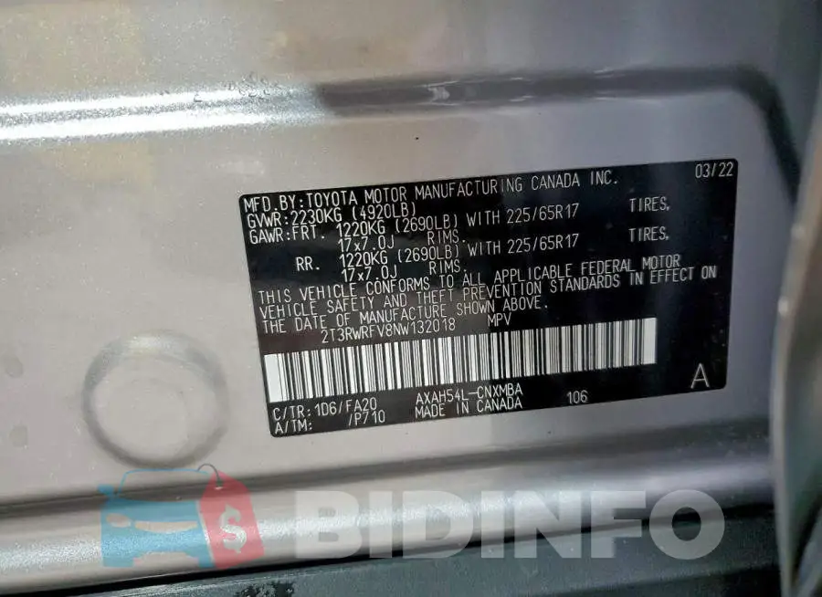 2T3RWRFV8NW132018 Photo# 14