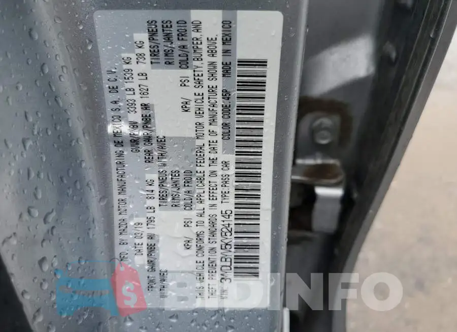 3MYDLBYV5KY524145 Photo# 12