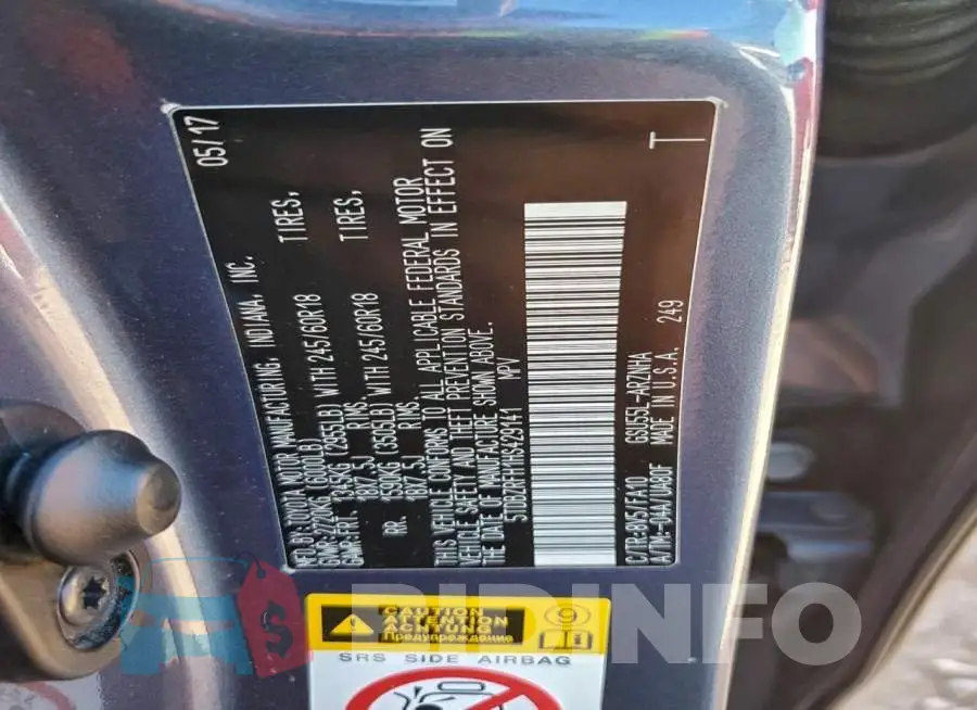 5TDBZRFH1HS429141 Photo# 12