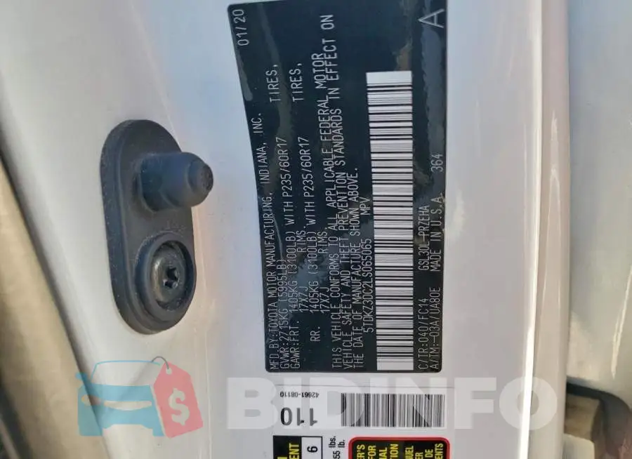 5TDKZ3DC2LS065065 Photo# 13