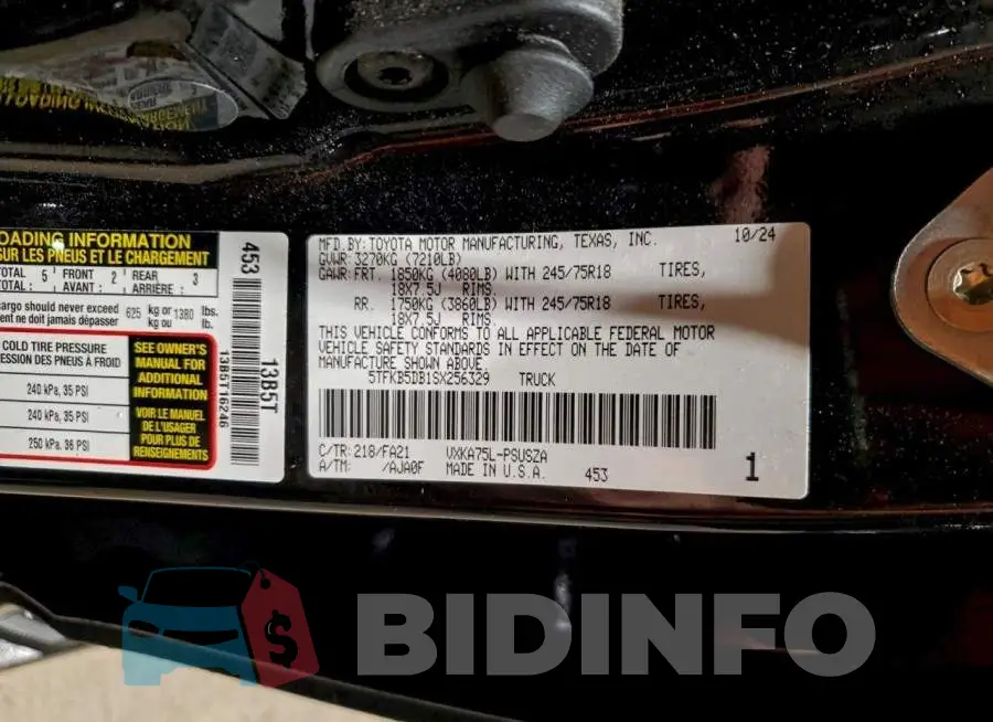 5TFKB5DB1SX256329 Photo# 12