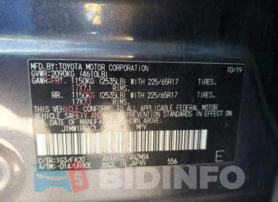 JTMW1RFV2LJ017461 Photo# 13
