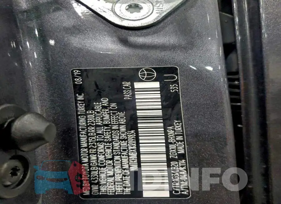 NMTKHMBX1KR099834 Photo# 12