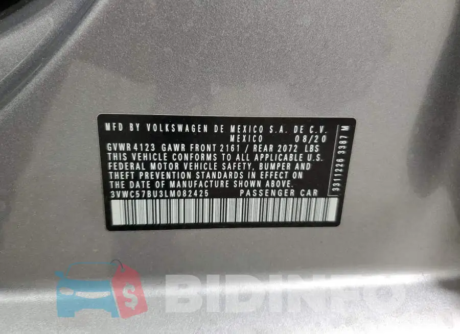 3VWC57BU3LM082425 Photo# 12