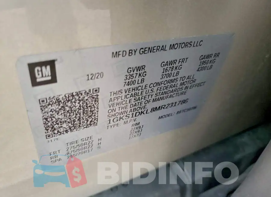 1GKS1DKL8MR231786 Photo# 12