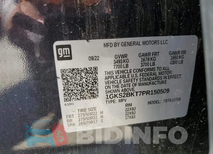 1GKS2BKT7PR150509 Photo# 13