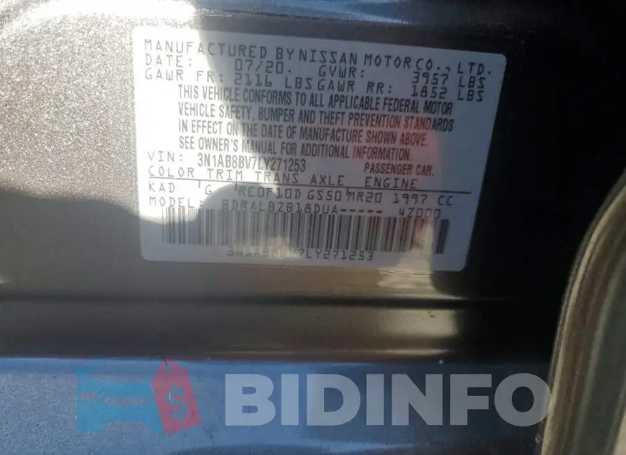 3N1AB8BV7LY271253 Photo# 12