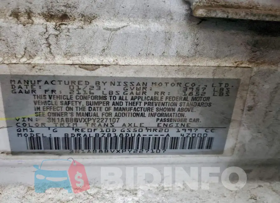 3N1AB8BVXPY227107 Photo# 12