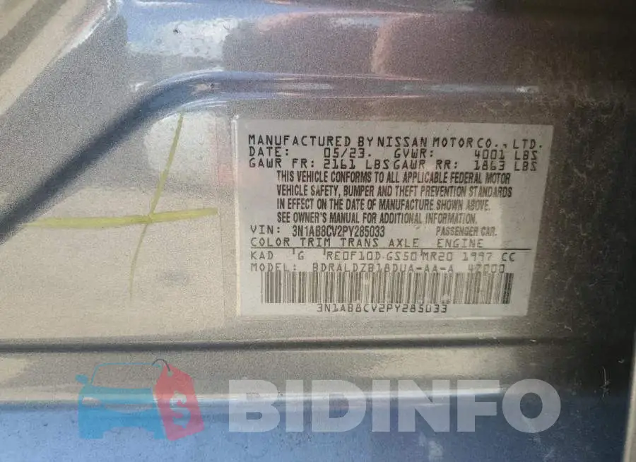 3N1AB8CV2PY285033 Photo# 13