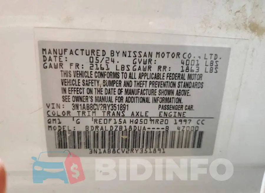 3N1AB8CV2RY351891 Photo# 12